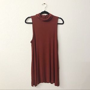 Anthro Postmark Turtleneck Sleeveless Tunic